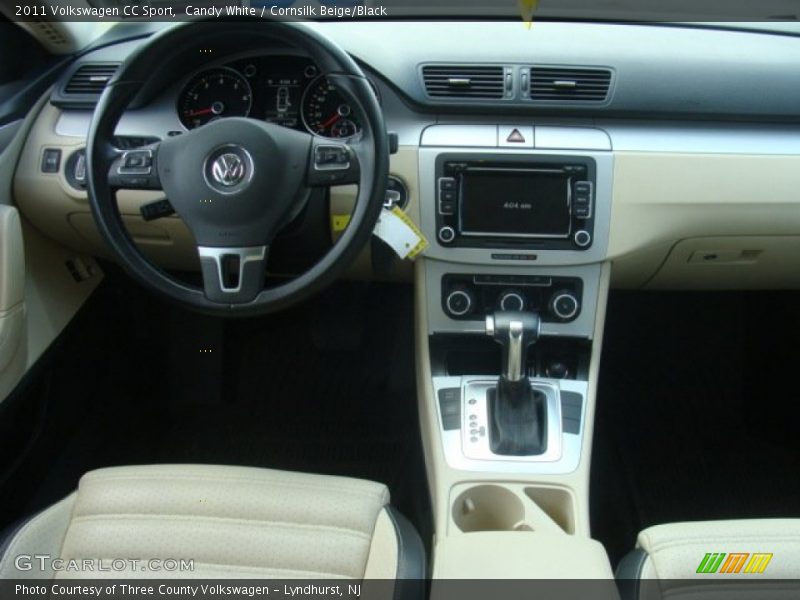 Candy White / Cornsilk Beige/Black 2011 Volkswagen CC Sport