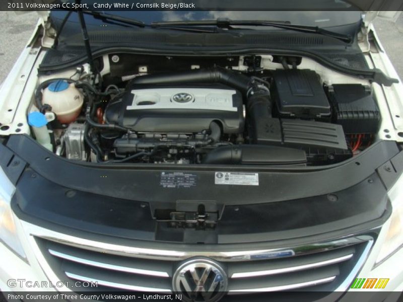 Candy White / Cornsilk Beige/Black 2011 Volkswagen CC Sport