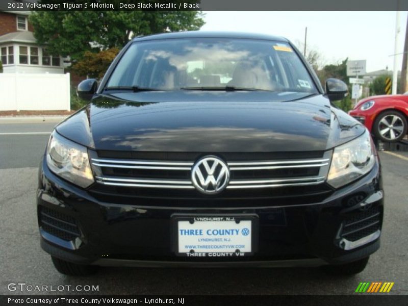 Deep Black Metallic / Black 2012 Volkswagen Tiguan S 4Motion