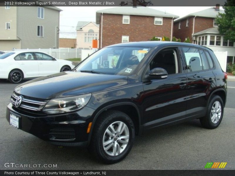 Deep Black Metallic / Black 2012 Volkswagen Tiguan S 4Motion