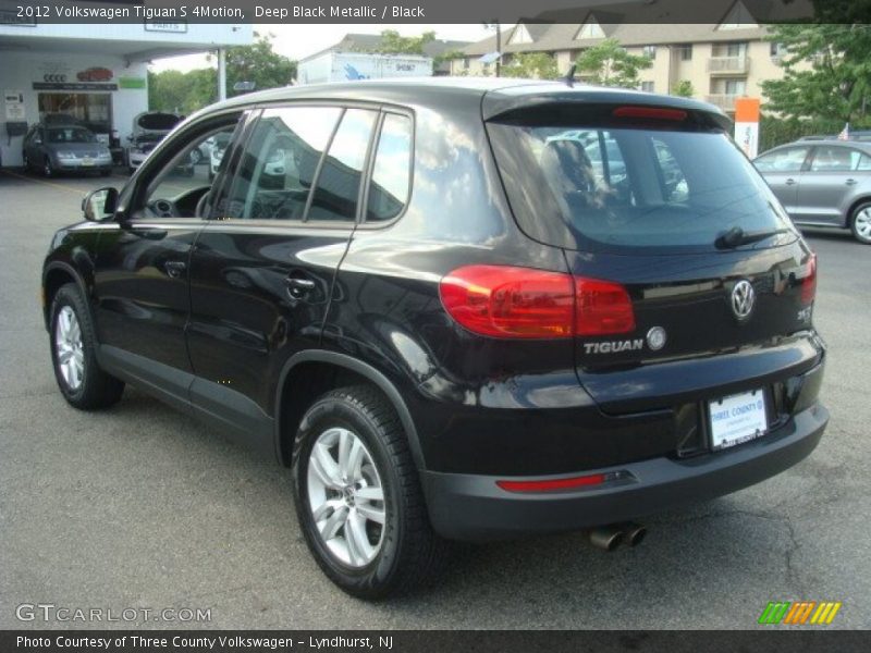 Deep Black Metallic / Black 2012 Volkswagen Tiguan S 4Motion