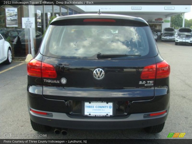 Deep Black Metallic / Black 2012 Volkswagen Tiguan S 4Motion