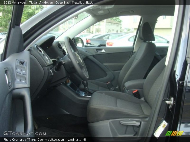 Deep Black Metallic / Black 2012 Volkswagen Tiguan S 4Motion