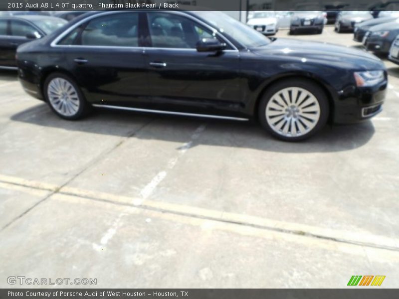 Phantom Black Pearl / Black 2015 Audi A8 L 4.0T quattro