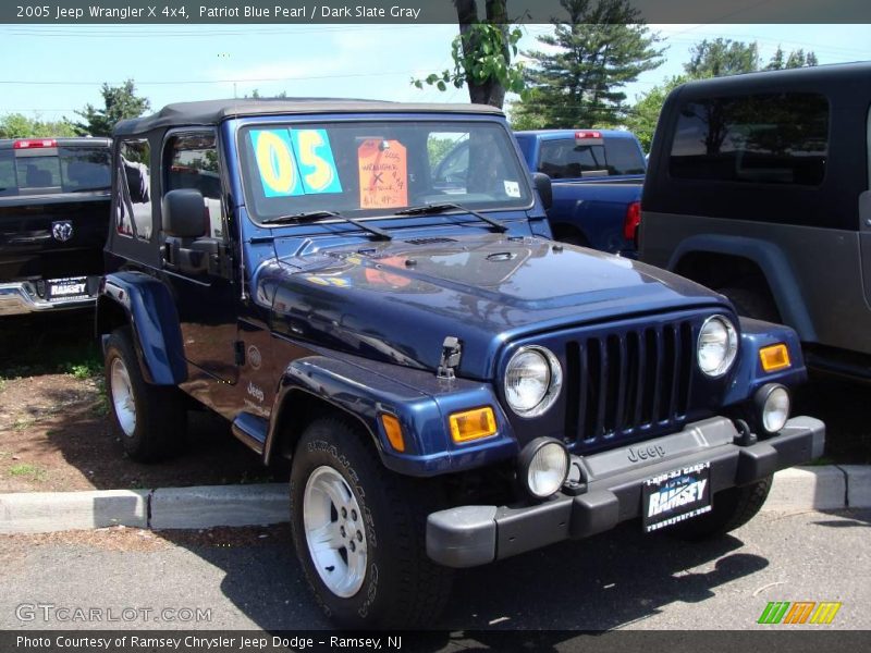 Patriot Blue Pearl / Dark Slate Gray 2005 Jeep Wrangler X 4x4