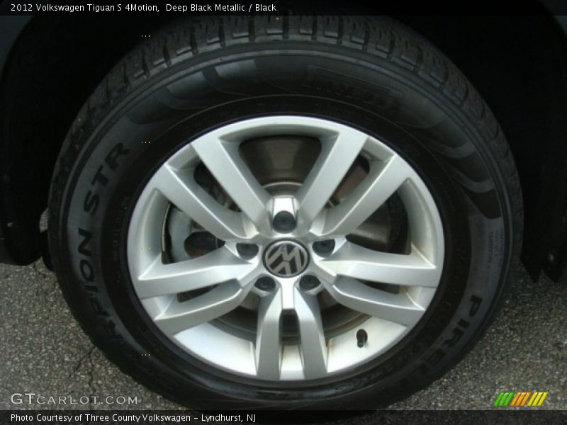 Deep Black Metallic / Black 2012 Volkswagen Tiguan S 4Motion