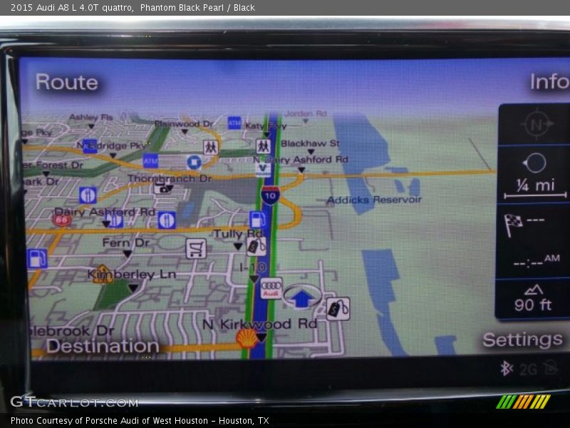 Navigation of 2015 A8 L 4.0T quattro