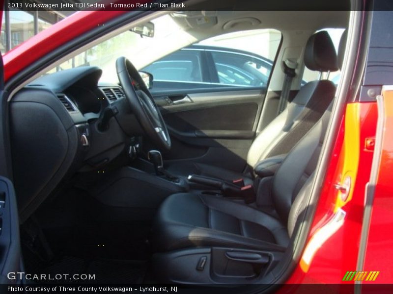 Tornado Red / Titan Black 2013 Volkswagen Jetta TDI Sedan