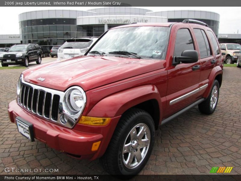 Inferno Red Pearl / Medium Slate Gray 2006 Jeep Liberty Limited