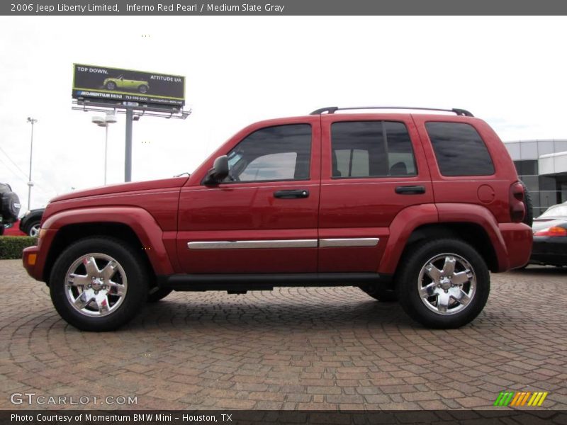 Inferno Red Pearl / Medium Slate Gray 2006 Jeep Liberty Limited