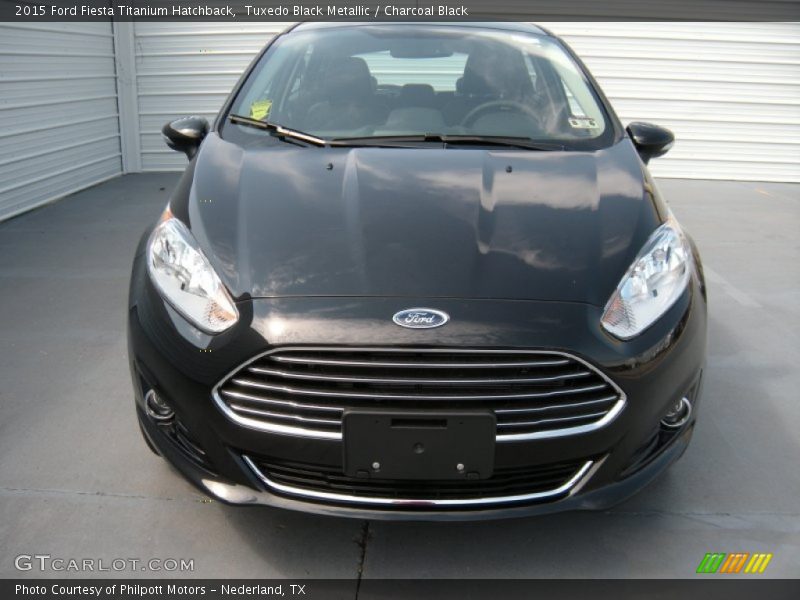 Tuxedo Black Metallic / Charcoal Black 2015 Ford Fiesta Titanium Hatchback
