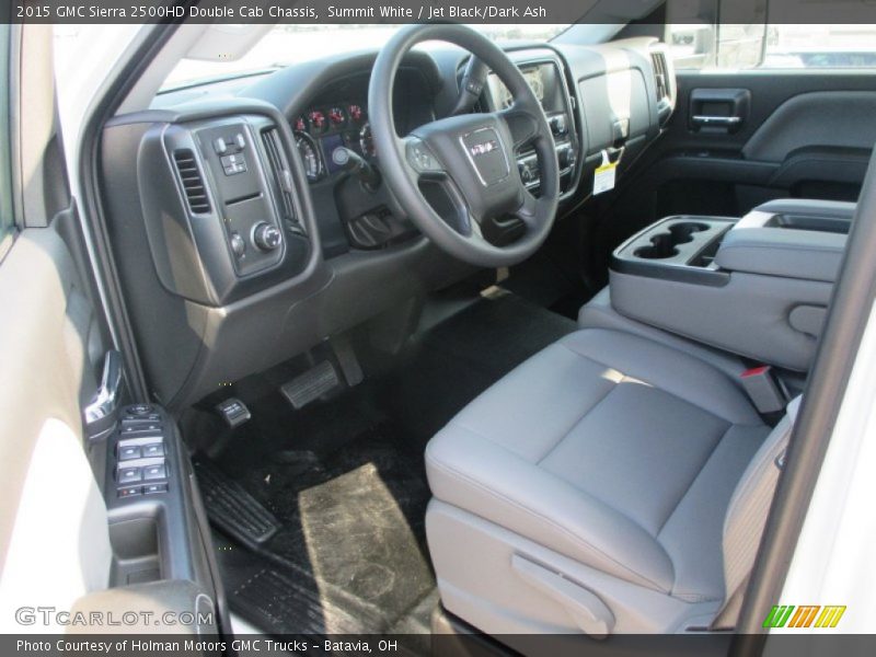 Jet Black/Dark Ash Interior - 2015 Sierra 2500HD Double Cab Chassis 