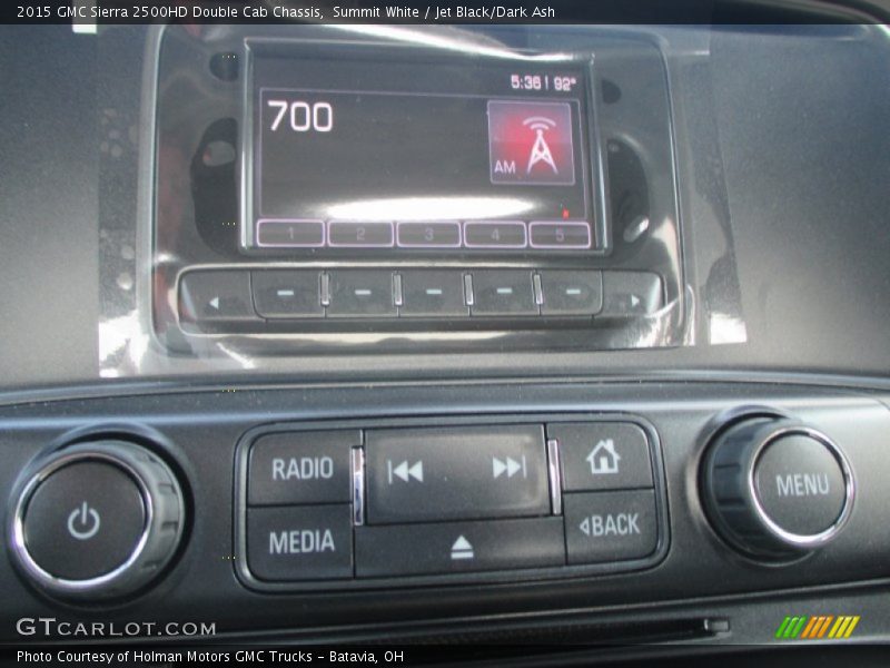 Summit White / Jet Black/Dark Ash 2015 GMC Sierra 2500HD Double Cab Chassis