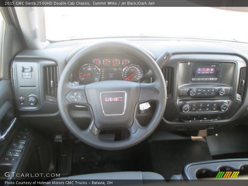Summit White / Jet Black/Dark Ash 2015 GMC Sierra 2500HD Double Cab Chassis