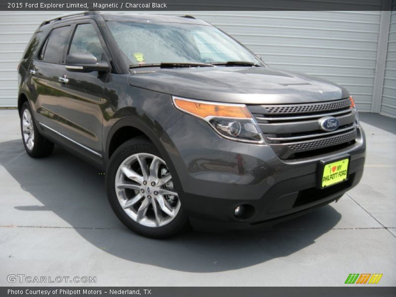 Magnetic / Charcoal Black 2015 Ford Explorer Limited