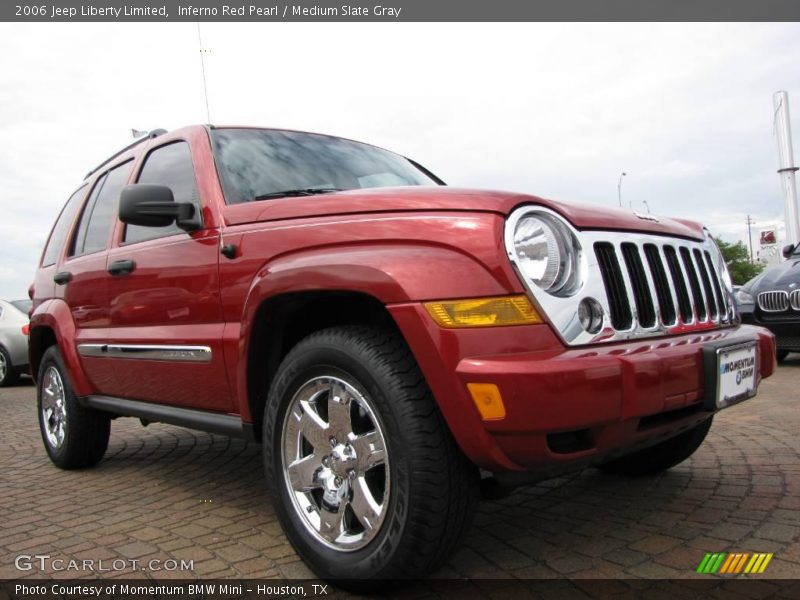 Inferno Red Pearl / Medium Slate Gray 2006 Jeep Liberty Limited