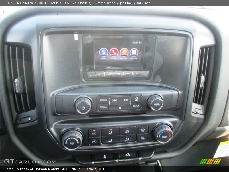 Summit White / Jet Black/Dark Ash 2015 GMC Sierra 2500HD Double Cab 4x4 Chassis