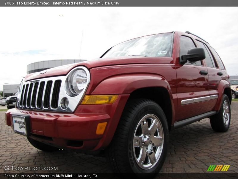 Inferno Red Pearl / Medium Slate Gray 2006 Jeep Liberty Limited