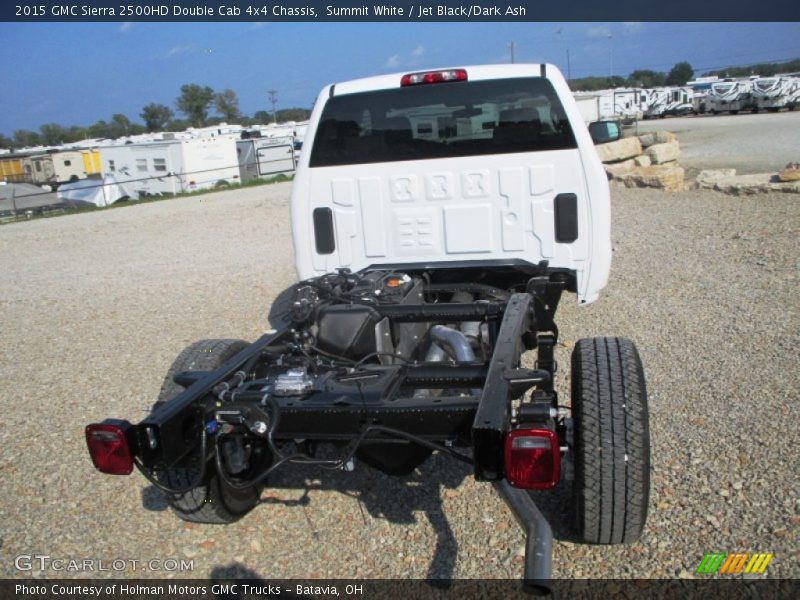 Summit White / Jet Black/Dark Ash 2015 GMC Sierra 2500HD Double Cab 4x4 Chassis