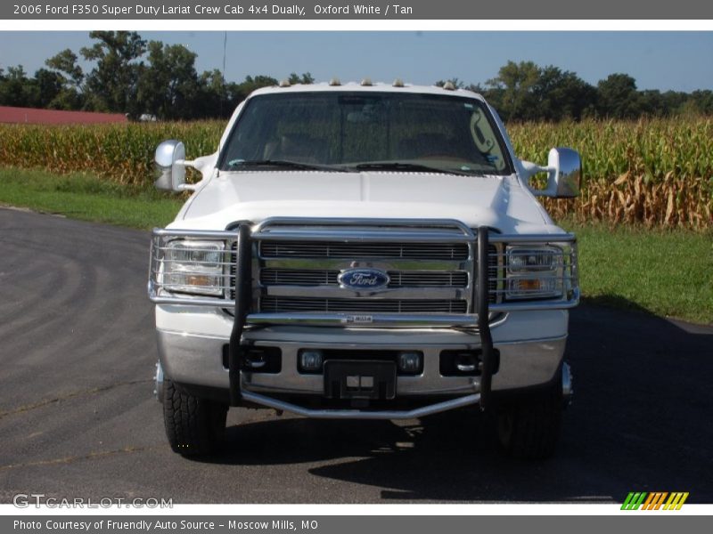 Oxford White / Tan 2006 Ford F350 Super Duty Lariat Crew Cab 4x4 Dually
