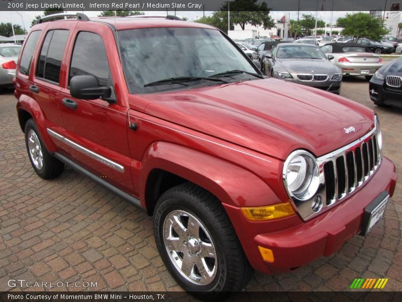 Inferno Red Pearl / Medium Slate Gray 2006 Jeep Liberty Limited