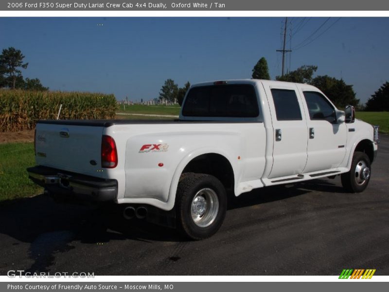 Oxford White / Tan 2006 Ford F350 Super Duty Lariat Crew Cab 4x4 Dually