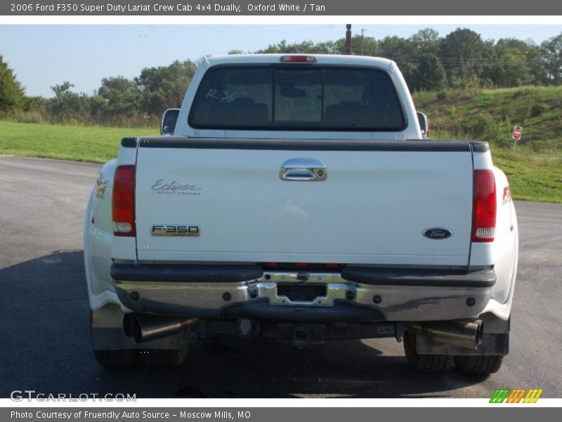 Oxford White / Tan 2006 Ford F350 Super Duty Lariat Crew Cab 4x4 Dually