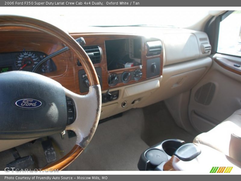 Oxford White / Tan 2006 Ford F350 Super Duty Lariat Crew Cab 4x4 Dually