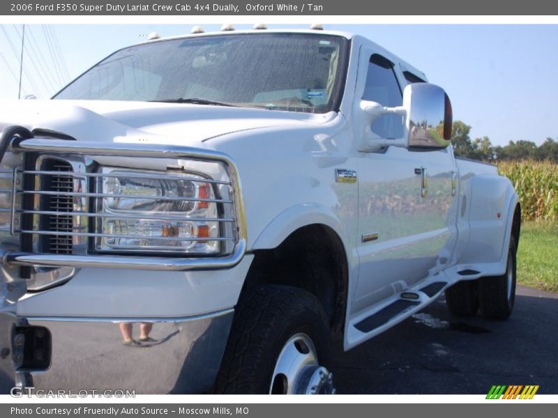 Oxford White / Tan 2006 Ford F350 Super Duty Lariat Crew Cab 4x4 Dually
