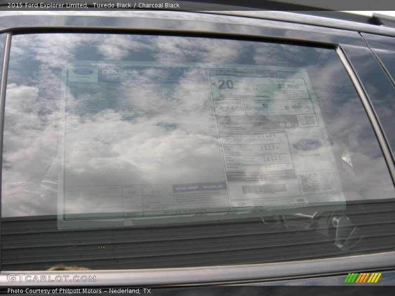 Tuxedo Black / Charcoal Black 2015 Ford Explorer Limited
