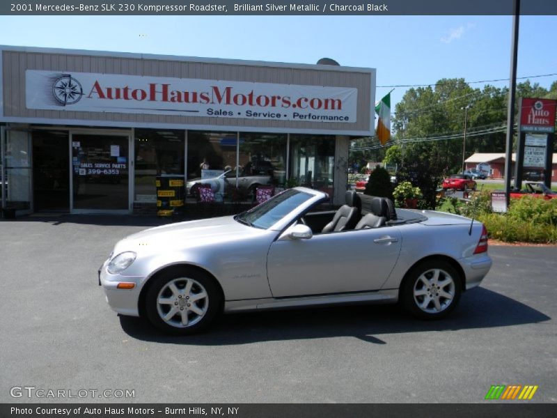 Brilliant Silver Metallic / Charcoal Black 2001 Mercedes-Benz SLK 230 Kompressor Roadster