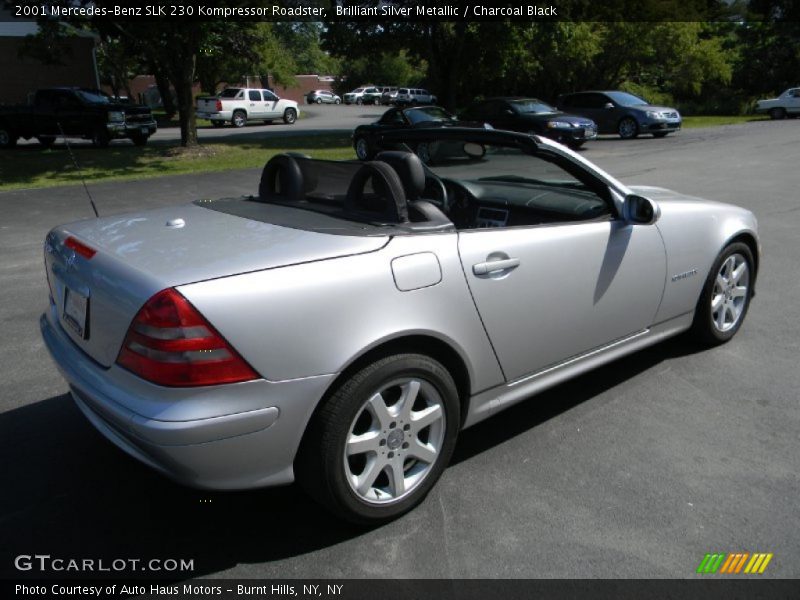 Brilliant Silver Metallic / Charcoal Black 2001 Mercedes-Benz SLK 230 Kompressor Roadster