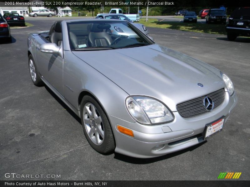 Brilliant Silver Metallic / Charcoal Black 2001 Mercedes-Benz SLK 230 Kompressor Roadster