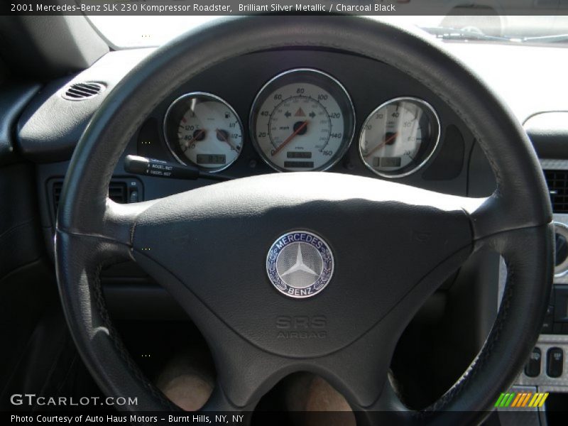 Brilliant Silver Metallic / Charcoal Black 2001 Mercedes-Benz SLK 230 Kompressor Roadster