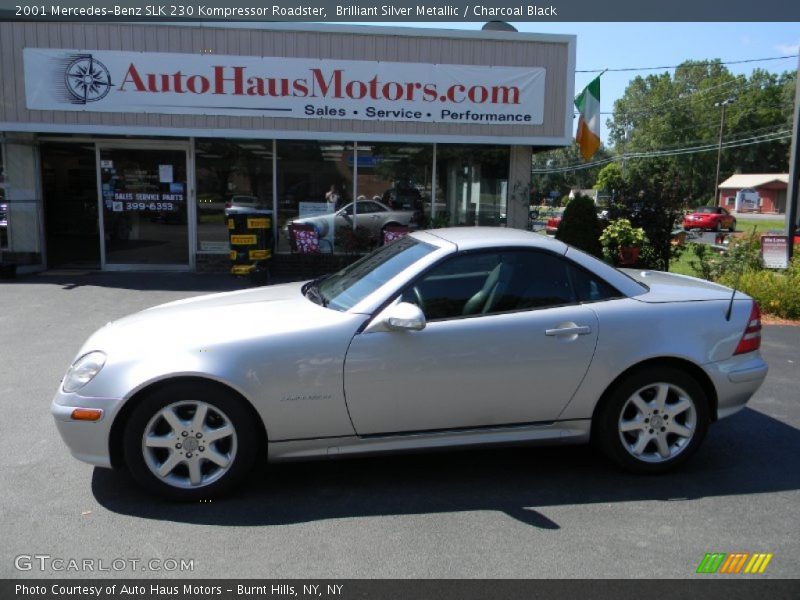 Brilliant Silver Metallic / Charcoal Black 2001 Mercedes-Benz SLK 230 Kompressor Roadster