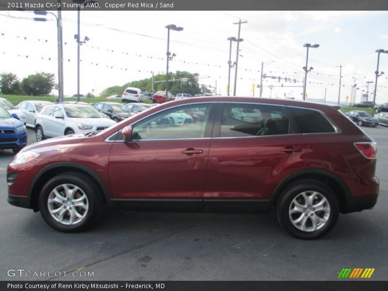 Copper Red Mica / Sand 2011 Mazda CX-9 Touring AWD