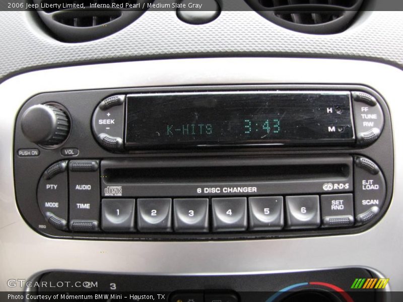 Inferno Red Pearl / Medium Slate Gray 2006 Jeep Liberty Limited
