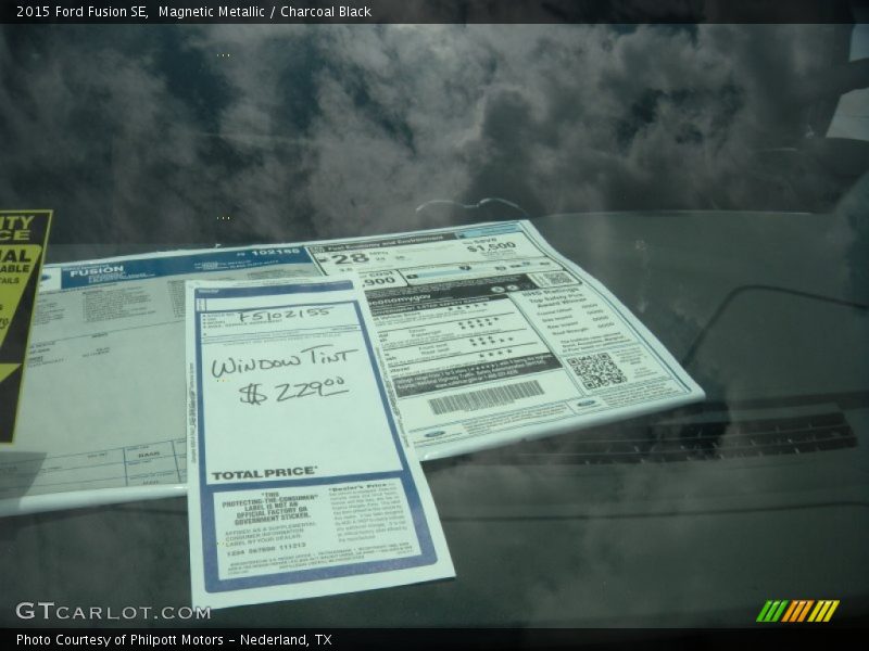  2015 Fusion SE Window Sticker