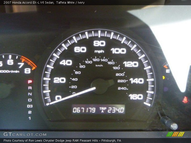Taffeta White / Ivory 2007 Honda Accord EX-L V6 Sedan