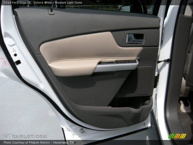 Oxford White / Medium Light Stone 2014 Ford Edge SE
