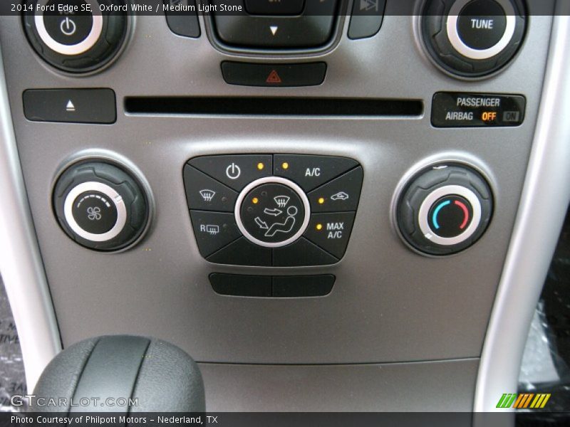 Oxford White / Medium Light Stone 2014 Ford Edge SE