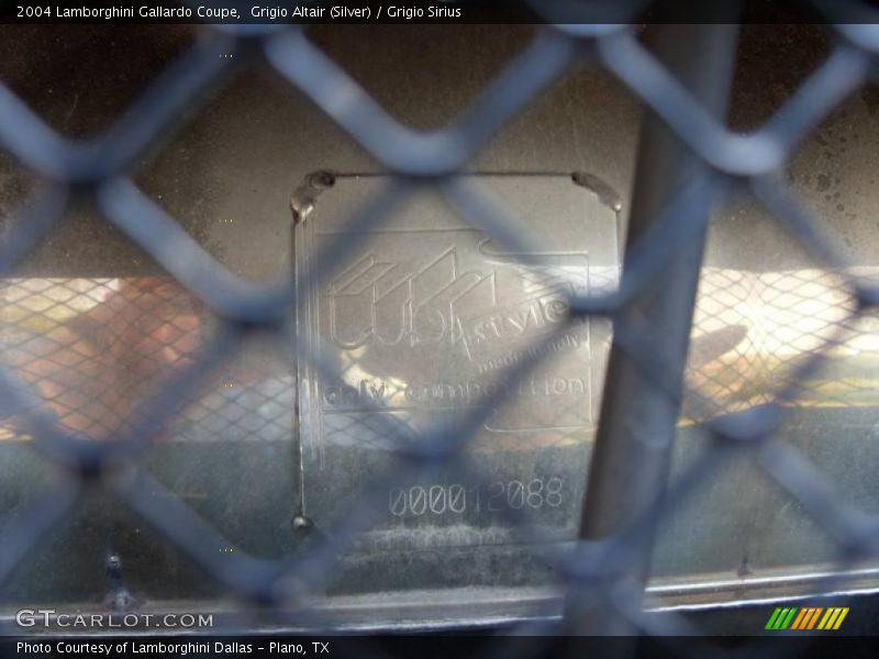 Grigio Altair (Silver) / Grigio Sirius 2004 Lamborghini Gallardo Coupe