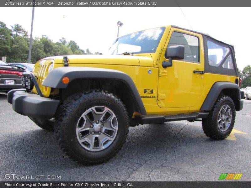 Detonator Yellow / Dark Slate Gray/Medium Slate Gray 2009 Jeep Wrangler X 4x4