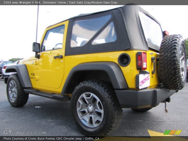 Detonator Yellow / Dark Slate Gray/Medium Slate Gray 2009 Jeep Wrangler X 4x4
