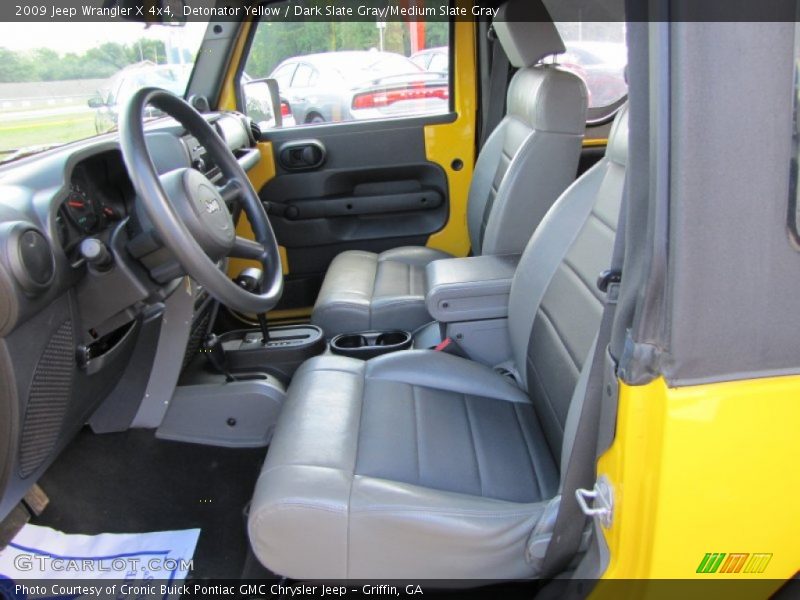 Detonator Yellow / Dark Slate Gray/Medium Slate Gray 2009 Jeep Wrangler X 4x4