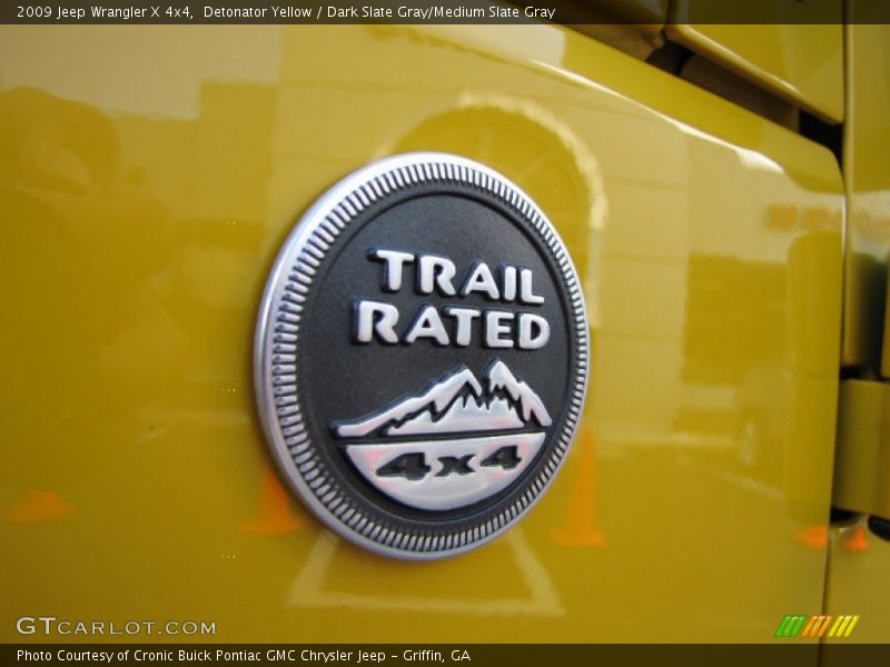 Detonator Yellow / Dark Slate Gray/Medium Slate Gray 2009 Jeep Wrangler X 4x4