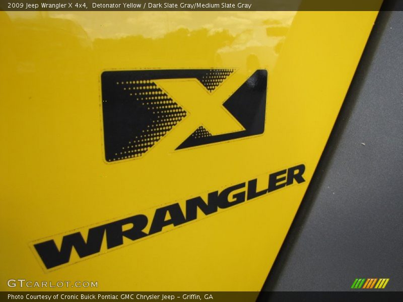 Detonator Yellow / Dark Slate Gray/Medium Slate Gray 2009 Jeep Wrangler X 4x4