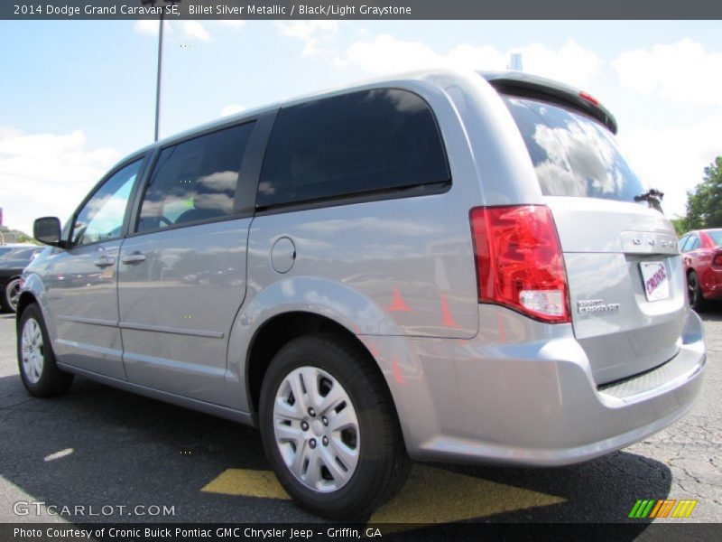 Billet Silver Metallic / Black/Light Graystone 2014 Dodge Grand Caravan SE