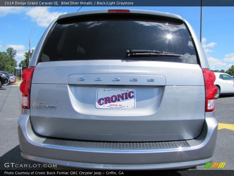 Billet Silver Metallic / Black/Light Graystone 2014 Dodge Grand Caravan SE