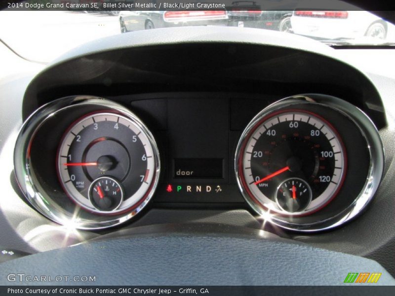 Billet Silver Metallic / Black/Light Graystone 2014 Dodge Grand Caravan SE